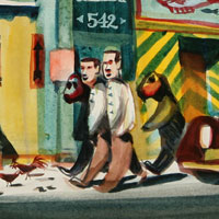 Dong Kingman Strolling 1946